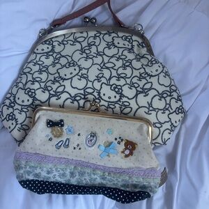 Rilakkuma Life and Hello Kitty Kisslock Clutch Bundle